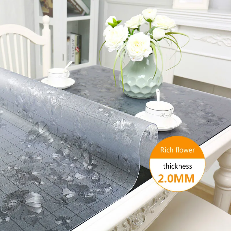 2019 новый цветок покрытие стола ПВХ водонепроницаемый/маслостойкая Скатерть