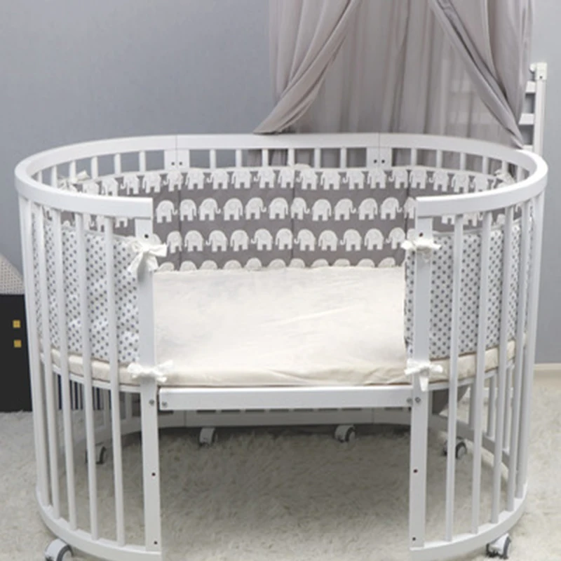1 шт./комплект из 4 предметов для малышей детская кроватка бампер вокруг