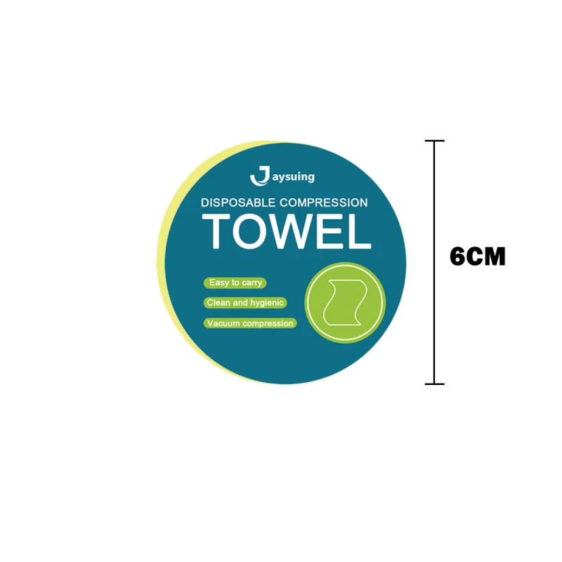 1 шт. белое одноразовое компрессионное полотенце из хлопка для путешествий
