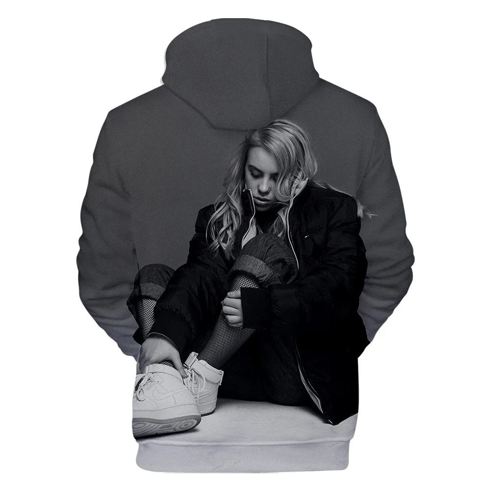 Модный дизайн Billie Eilish 3D толстовки Толстовка для мужчин и женщин Billie Eilish толстовки с капюшоном осенне-зимняя одежда куртки
