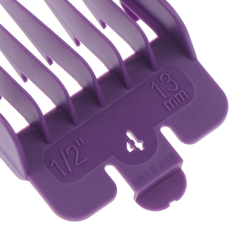 

8PS Colorful Guide Comb Multiple Sizes Metal Limited Combs Hair Clipper Cutting Tool High Quality And Brand New