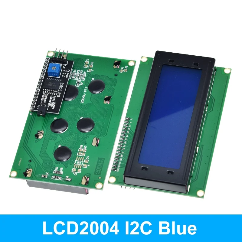 ЖК-дисплей 2004 + I2C 20x4 2004A синий/зеленый экран HD44780 символьный ЖК-дисплей/w IIC/I2C