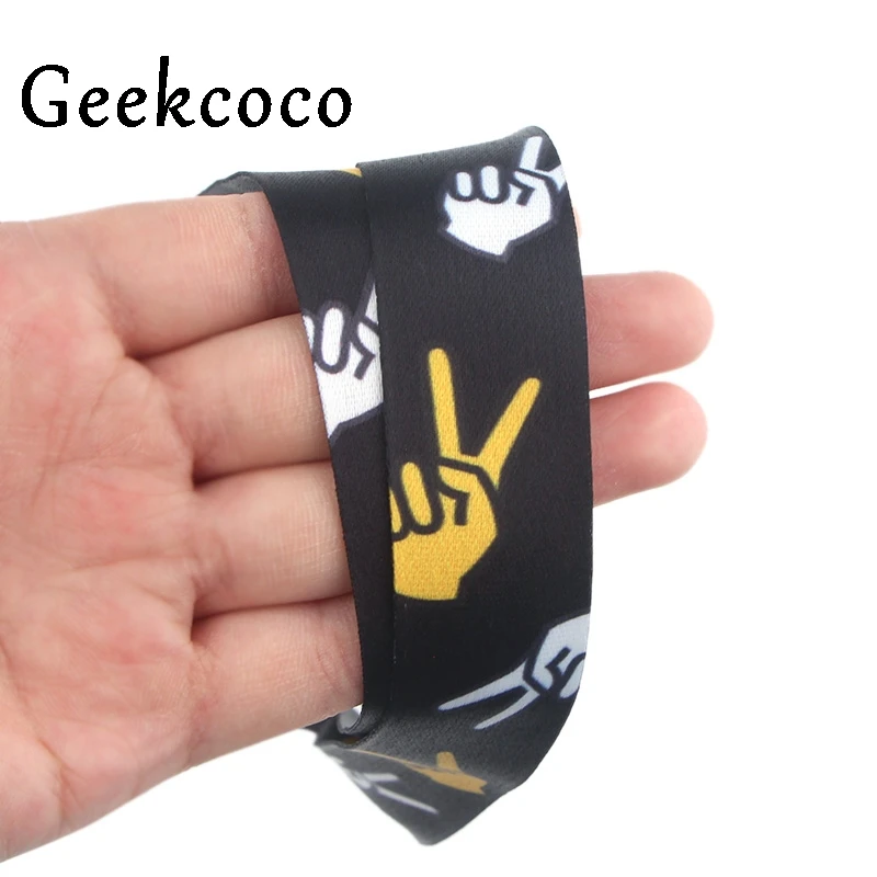 

Vintage Scissors hand keychain Accessories Safety Breakaway Mobile Phone ID Badge Holder keys Strap Neck lanyard Camera J0627