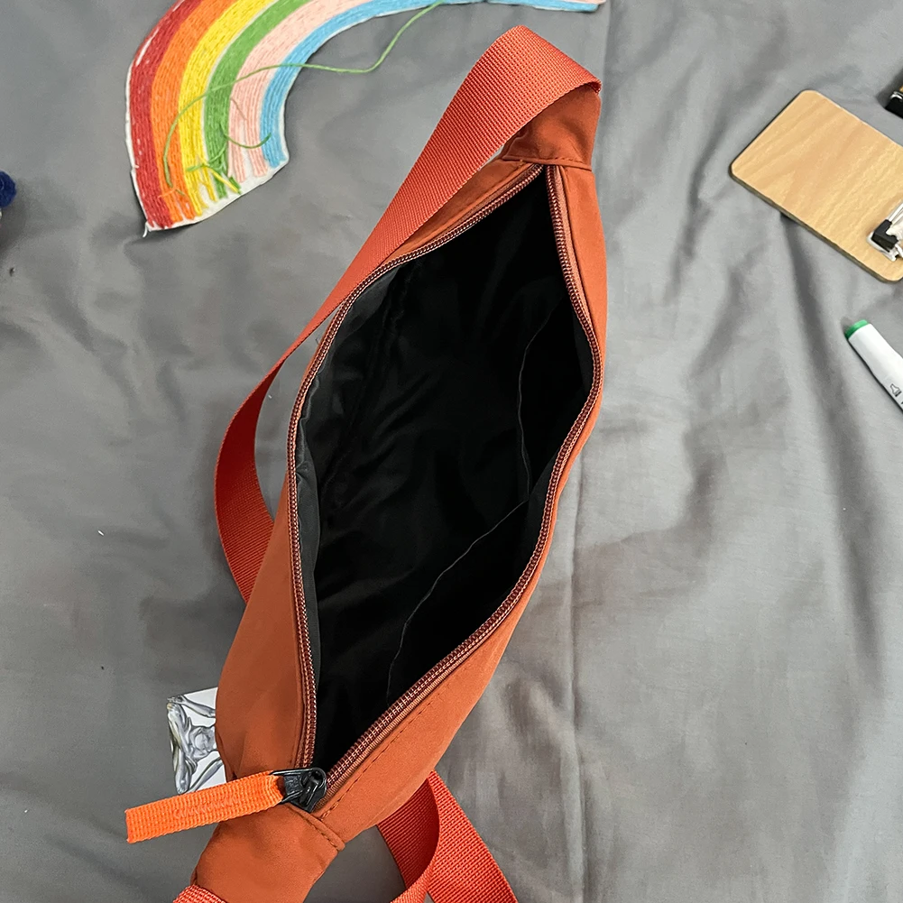 Повседневная Уличная нагрудная сумка для женщин забавный однотонный мешок на