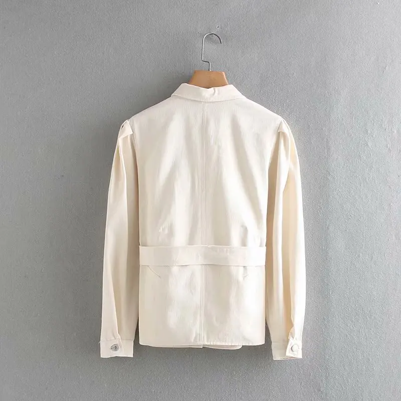 Осенние модные рубашки с длинным рукавом Женские повседневные однотонные поясом