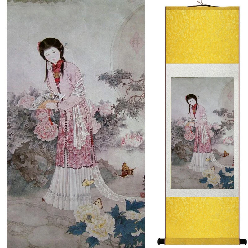 

Pretty girl painting Chinese Art Painting Home Office Decoration Chinese painting art figure painting 20190723016
