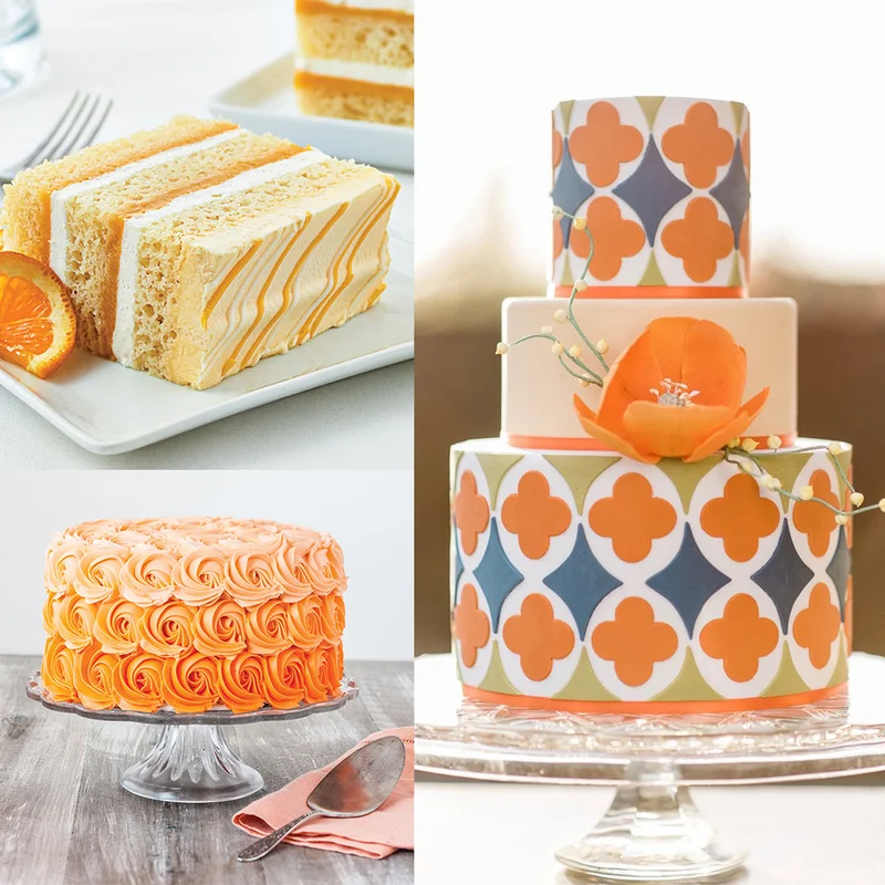 Съедобный пищевой порошок 10 г оранжевый краситель для украшения торта выпечки и