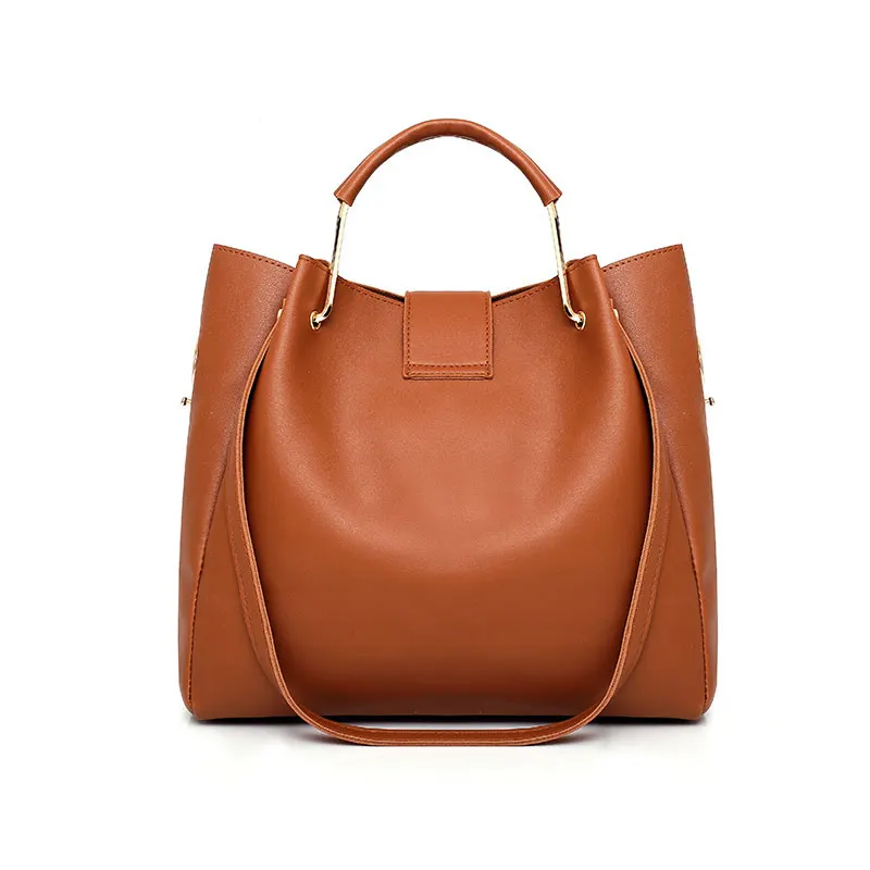 

New Style Messenger Bag Women's Large Bag Portable Three Piece Large Capacity Bucket Bag Middle Aged One Shoulder Mom Bag