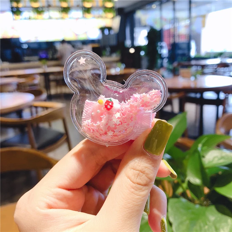 Детские аксессуары для волос 2 шт./компл. прозрачные ободки Мультяшные зажимы