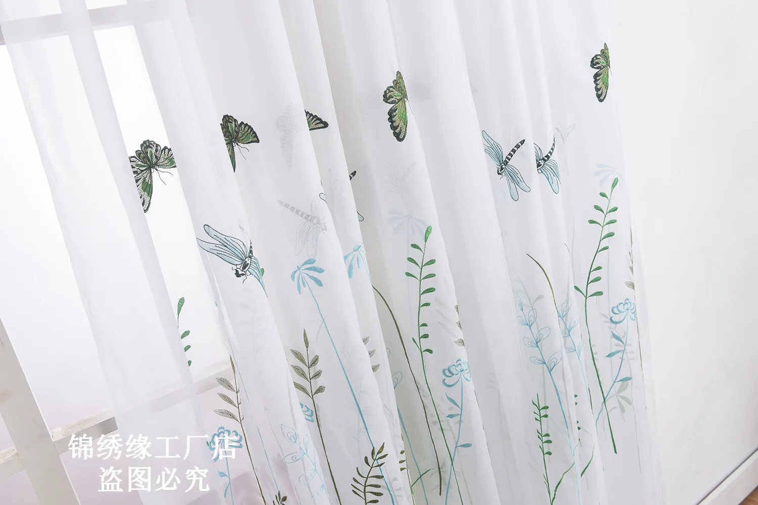 Пасторальные прозрачные Занавески тюлевые оконные занавески балдахины для