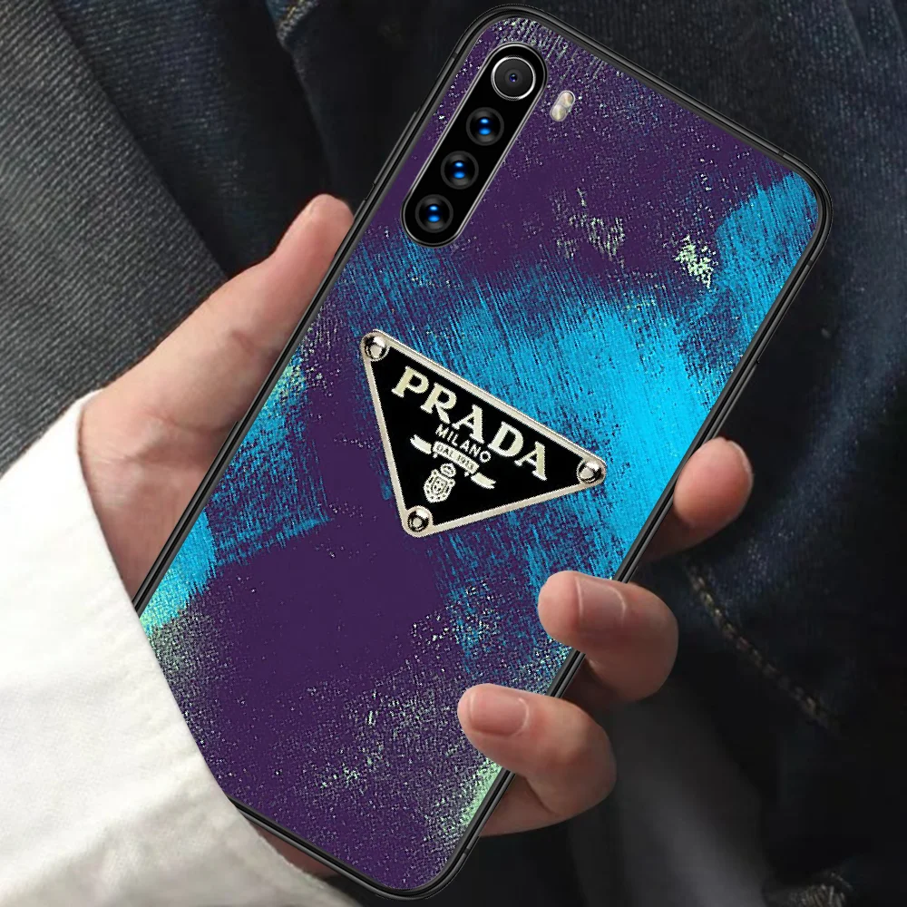 

Italy Luxury Brand Phone Case For XIAOMI Redmi Note 5 7 8 T 9 6A 7A 8A 9S K 20 30 Pro black Cover Pretty Prime 3D Hoesjes