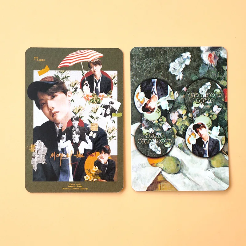 KPOP Bangtan Boys карта души 7 ЛОМО Двусторонняя Фотокарта JUNG KOOK JIMIN JIN SUGA J HOPE коллекция
