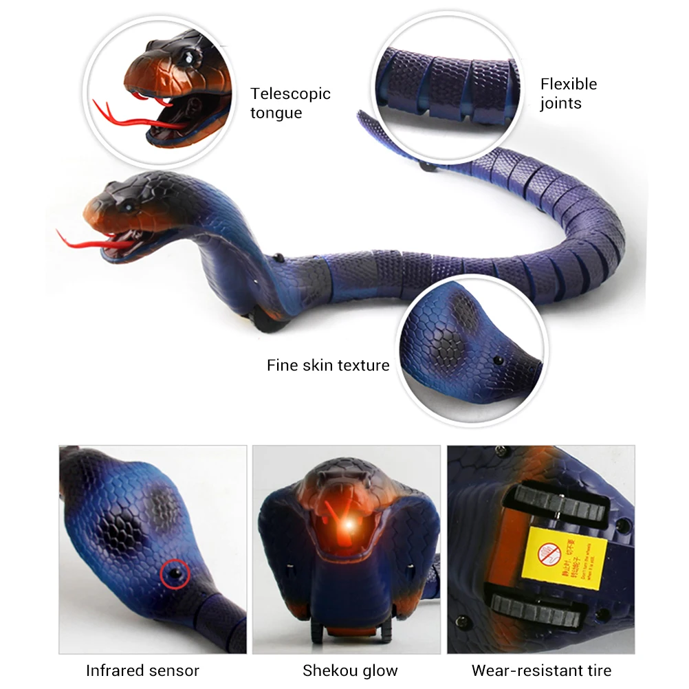 Remote Control Cobra Toy Novelty Mischievous Funny Rechargeable Snake Set | Игрушки и хобби