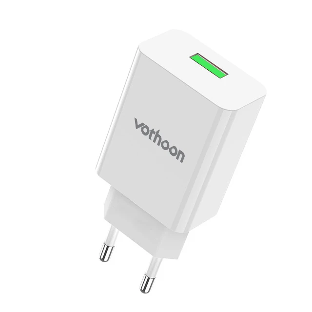 Vothoon 18 Вт Quick Charge 3,0 USB зарядное устройство для samsung S9 Xiaomi huawei QC 3,0 быстрое зарядное устройство для путешествий настенное зарядное устройство для мобильного телефона ЕС - Тип штекера: White