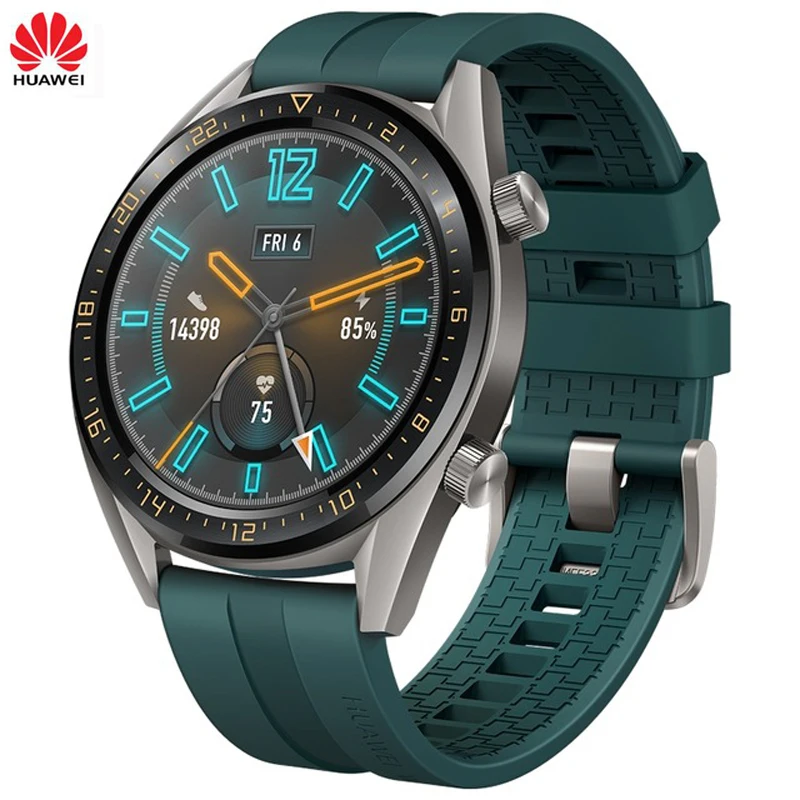 Оригинальные Смарт часы Huawei GT с GPS мониторингом сердечного ритма спортивные 14