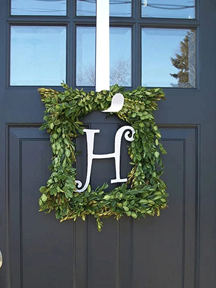 

Door Garland Wreath Hook Christmas Front Back Shelves Flowers Clothes Hanging Organizer Wedding Xmas Holiday Party Hook