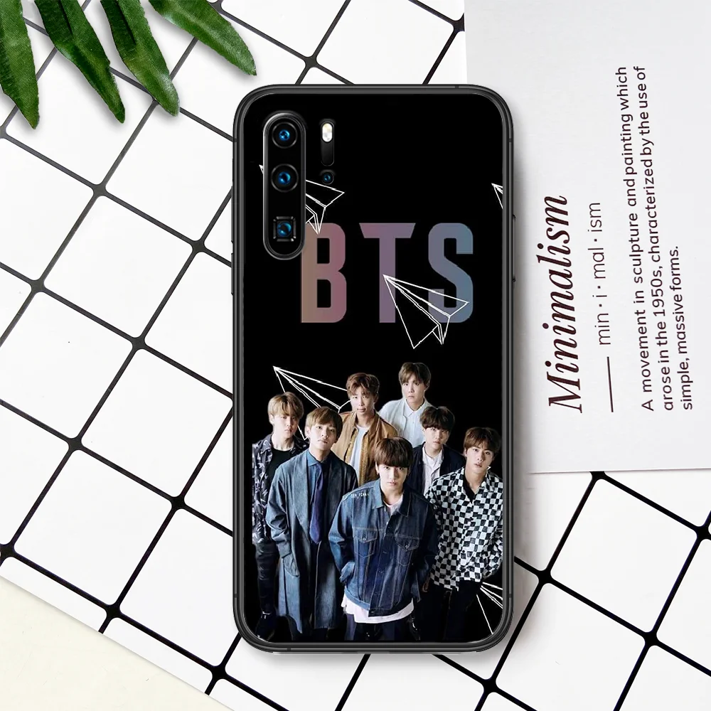 

Kpop Bangtan Boys Phone Case For Huawei P Mate Smart 10 20 30 40 Lite Z 2019 Pro black Funda Luxury Coque Silicone Etui Tpu