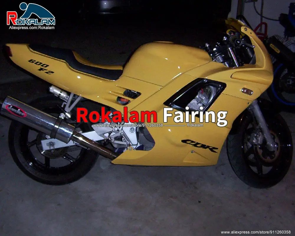 

ABS Bodywork Fairings For Honda CBR600 F2 1991 CBR600 F 2 1992 CBR 600 1993 1994 Aftermarket Motorcycle Body Yellow Fairing Kit