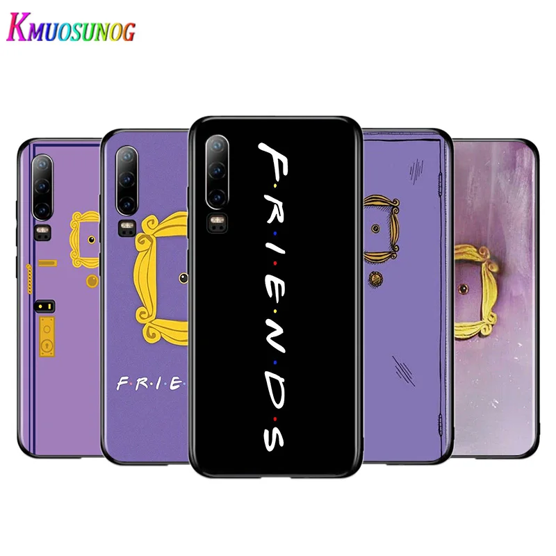 Coffee Friends Tv Show Phone Case For Huawei P50 P40 P30 P20 Lite 5G Nova Y70 Plus 9 SE Pro 5T Y9S Y9 Prime Y6 Black Cover