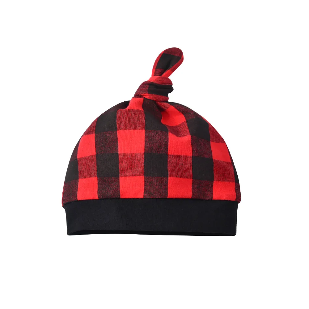 3Pcs Newborn Baby Boys Clothes Set Letter Daddy's Little Man T-shirt Tops Casual Red Plaid Pants and Hat Infant Toddler Clothing |