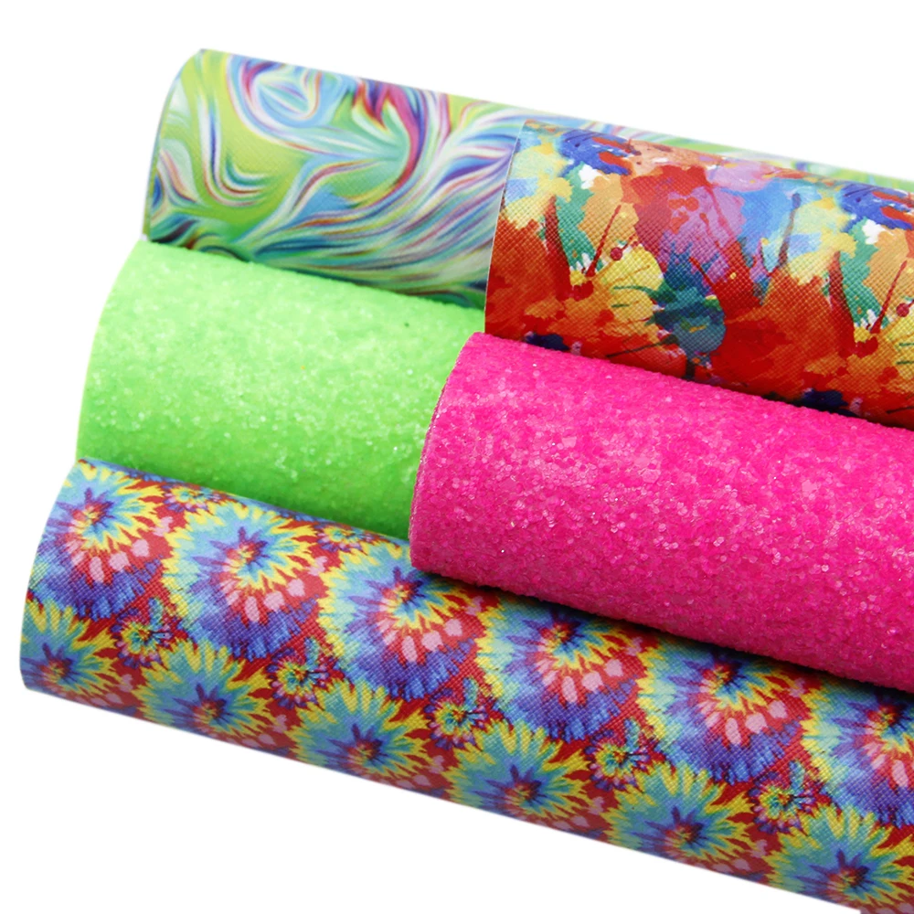 5 шт./лот 20*34 см рождественские чешуи с блестками печатные листы из искусственной