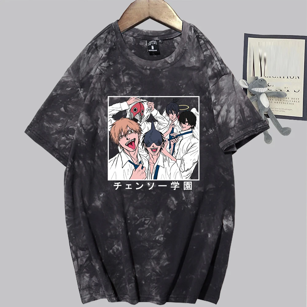 

Chainsaw Man Anime T-shirt Men Harajuku Streetwear T Shirt Fashion Unisex Hip Hop Top Tee Male