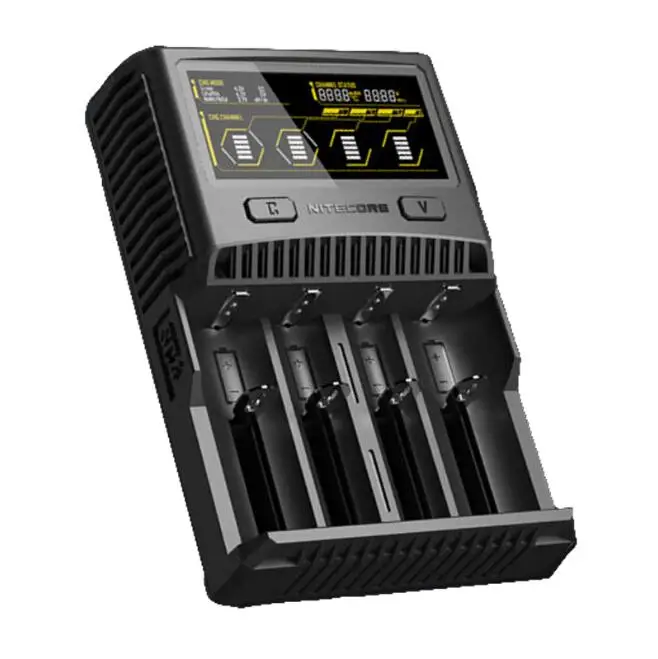Оригинальное зарядное устройство NITECORE SC4 с более быстрой зарядкой 4 слота 6 А