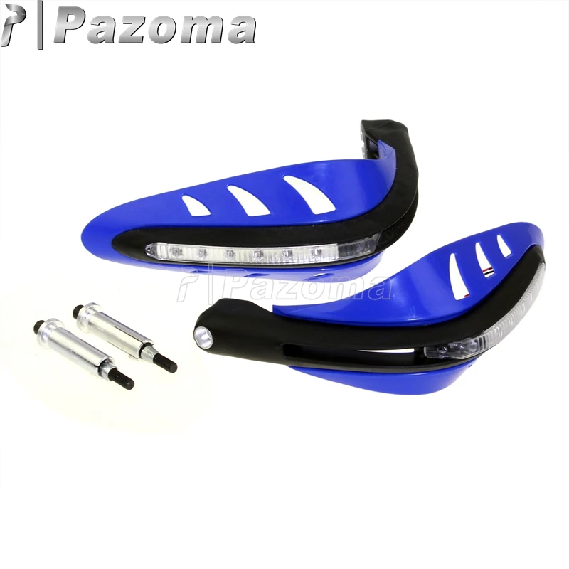 Руль мотоцикла Handguards w/светодиодный сигнал поворота Dirt Bike ручные охранники для Streetfighter Yamaha Honda Suzuki ATV TDM 850 900