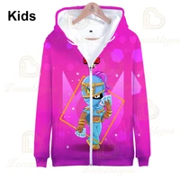 spike 3d jacket tops jessie and star crow shooter kids hoodie leon shooting game boys girls cartoon tops baby clothes