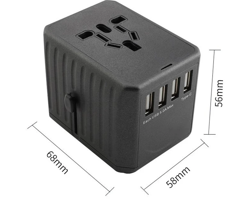 Универсальным преобразователем 4USB - Цвет: Черный