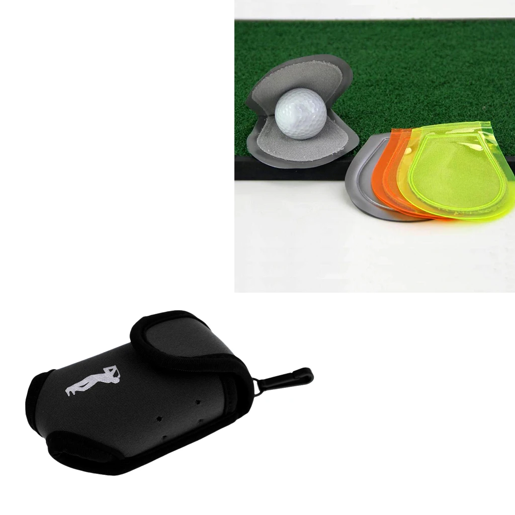 Неопреновый мяч для мини-гольфа держатель Сумка с зажимом ремня и мячом