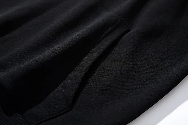 

Autumn/winter 2020 Chrysanthemum Embroidery 100% Cotton Hoody Black Hoodie