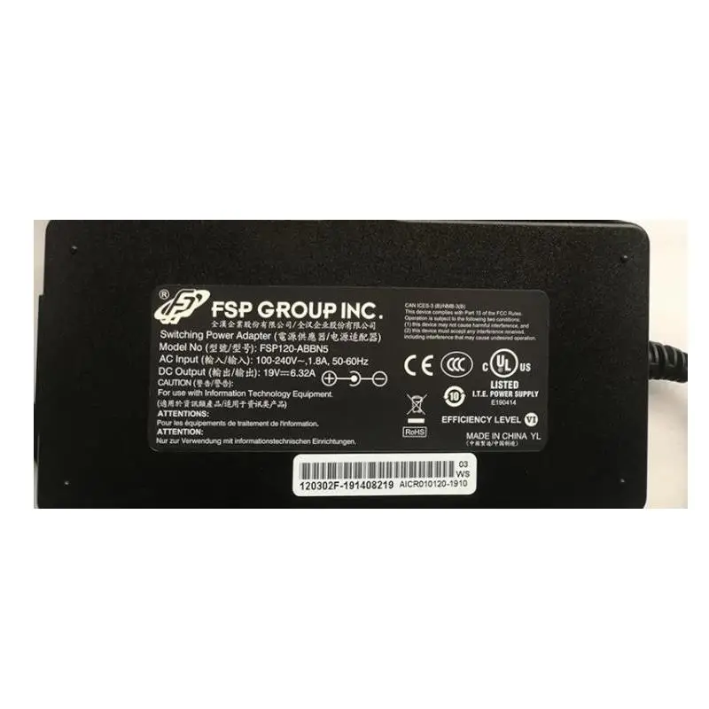 Оригинальный FSP FSP120-ABBN5 19V 6.32A 120W 5 5x2 5mm AC Импульсный адаптер питания для зарядного