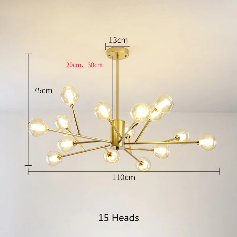 Скандинавская светодиодная люстра Современная Минималистичная лампа для