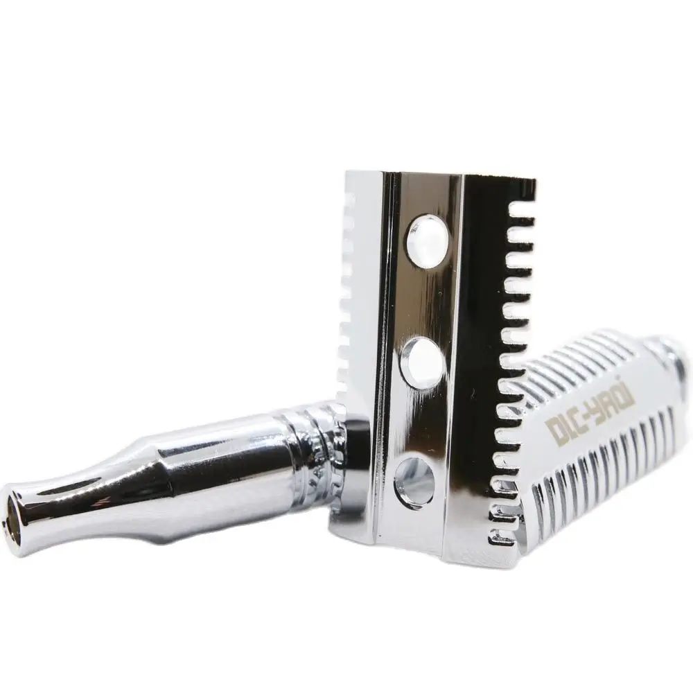 Yaqi хромированная латунная бритва с тяжелой ручкой для влажного бритья|shaving razor|wet
