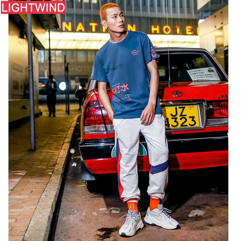 Мужская футболка с коротким рукавом в стиле хип хоп|Мужские футболки| |