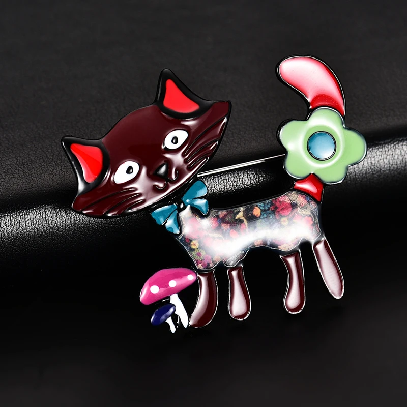 2019 лучшая Винтажная брошь в виде кота для женщин и детей ювелирные изделия