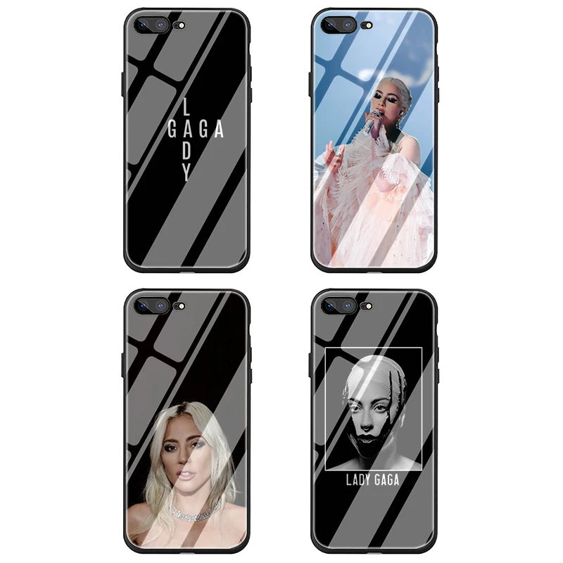 Чехол для телефона из закаленного стекла EWAU Lady Gaga iphone 5 5s SE 2020 6 6s 7 8 Plus X XR XS 11 pro