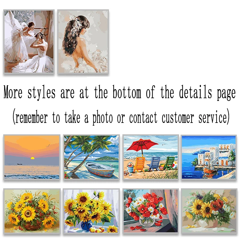 

Цифровая картина маслом «сделай сам» на холсте, цифровая картина маслом, домашнее украшение, ручная роспись, 40x50 см, без рамки