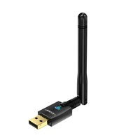 600m wifi wireless network card lan adapter with rotatable antenna wi fi receiver for pc dual frequency 5 8ghz free driver