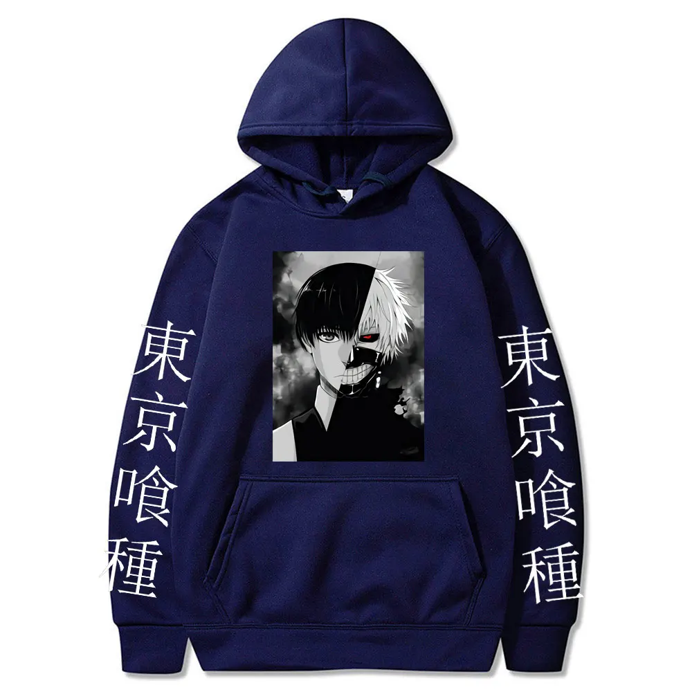 Токийский Гуль японское аниме крутые толстовки Kaneki Ken с принтом мужская уличная
