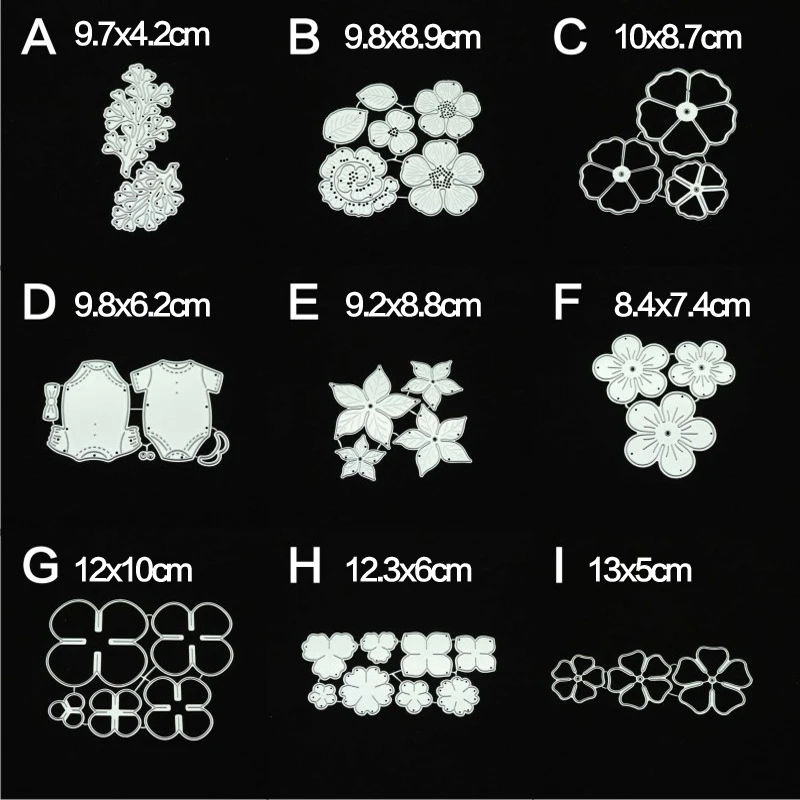 Новые цветы листья лепестки металлический Трафаретный вырубной штамп и
