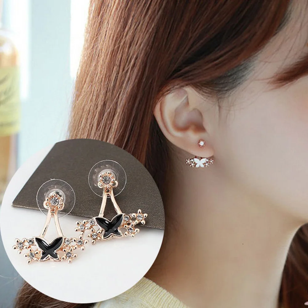 Модные южнокорейские серьги для женщин 2019 ювелирные изделия гвоздики золотые