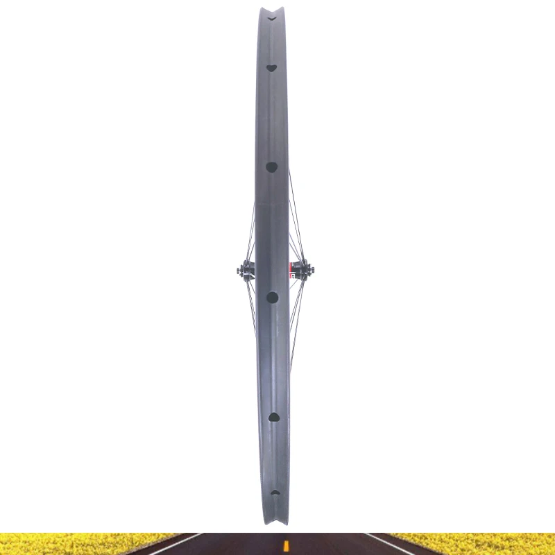700C Road 55*25 мм переднее углеродное колесо 20 отверстий трубчатый обод глубокий 55