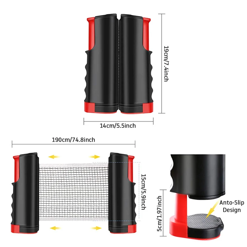 Выдвижная портативная сеть для настольного тенниса профессиональная стойка