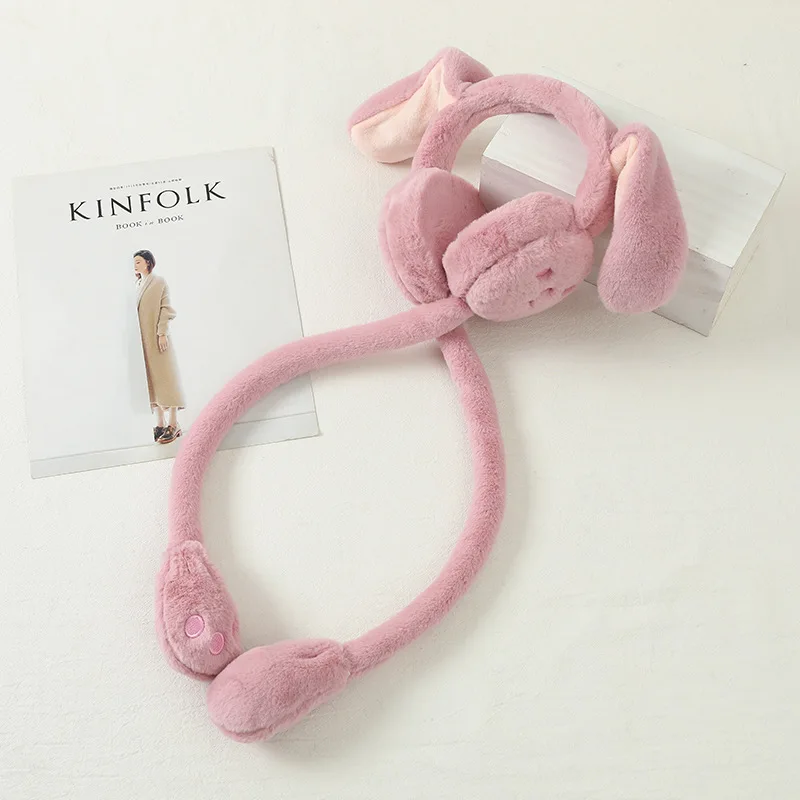 Уши кролика которые могут двигаться. Теплые наушники антифриз и для женщин зимой