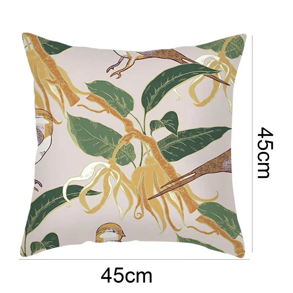 

Cushion Cover Cartoon Flower Print Swing Chair Decor Polyester Office Chair Pillow Case for Hotel