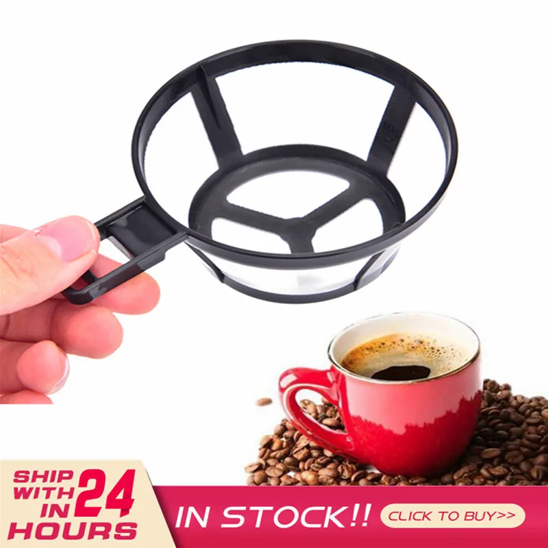 

1Pcs Coffee Filter Portable Foldable Drip Coffee Tea Holder Easy Clean Reusable Paperless Pour Over Coffee Dripper Mesh Basket