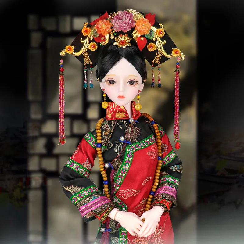 

Brand New 60 Cm Bjd Palace Queen Doll 3d Big Eyes Antique Doll Beautiful Diy Doll With Clothes Dress Up Fashion Doll