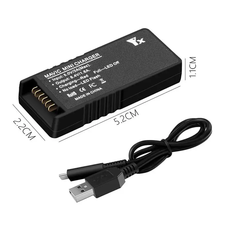 QC3.0 быстрое зарядное устройство батарея usb зарядка с кабелем типа C для DJI Mavic Mini Drone